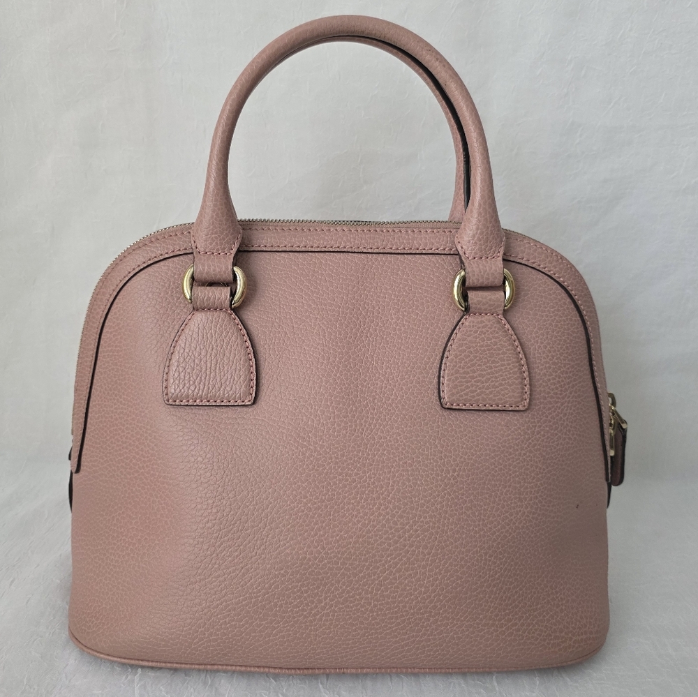 Auth Gucci GG Dollar Dome Calfskin Satchel Handbag - Picture 2 of 11